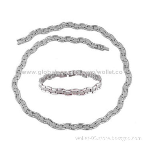Wholesale Newest Design Charm Stainless Steel Jewelry Set, with High-polished, CE Mark